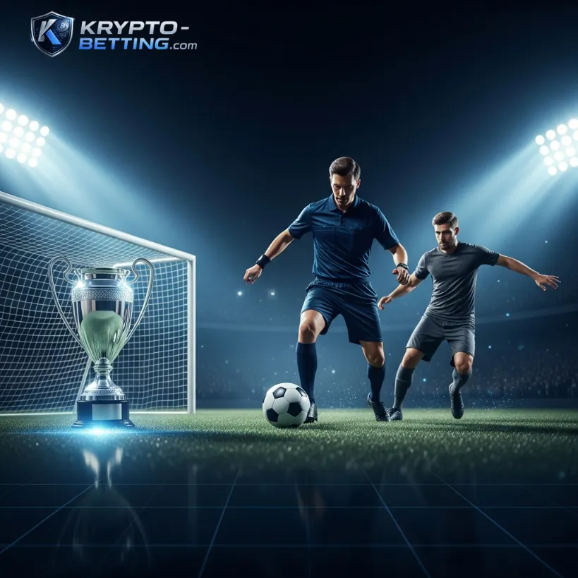 Fußballpokal repräsentiert den ersten erfolgreichen Krypto-Transfer zum Wettanbieter